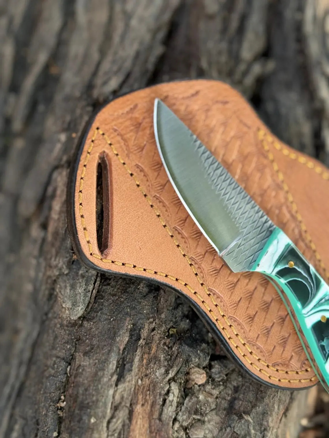 Handmade Cowboy Rasp Knife with Leather Sheath | Cowboy Knives Shop