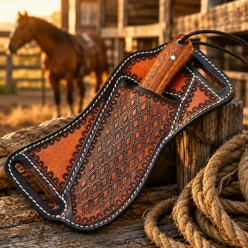 Buckaroo Knife  Rasp Steel with Rosewood Handle