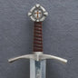Faithkeeper - Handmade Knights Templar Accolade Sword with Scabbard | Medieval Replica Collectible Sword