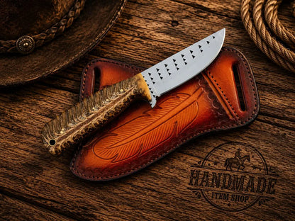 Handmade Cowboy Rasp Knife with Leather Sheath | Cowboy Knives Shop
