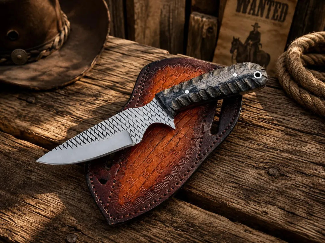 Cowboy Heritage Knife with Classic Design – 3" Blade With Sheath