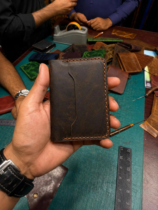 Handmade Genuine Leather Wallet Set | Bifold Wallet | Slim Card Holder | Minimalist Men’s Wallet Cow Leather | Gift for Him