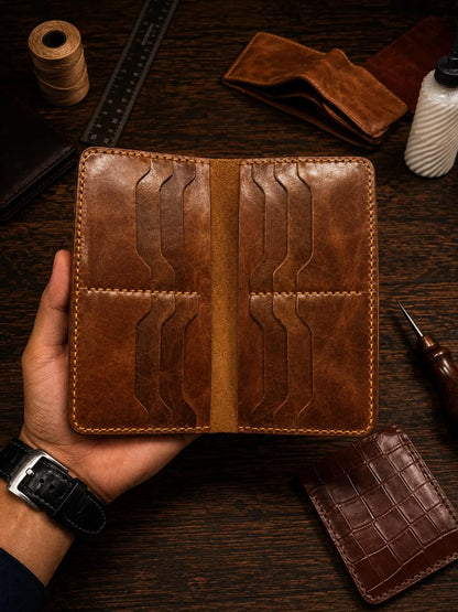 Handmade Genuine Leather Wallet Set | Bifold Wallet | Slim Card Holder | Minimalist Men’s Wallet Leather | Gift for Him