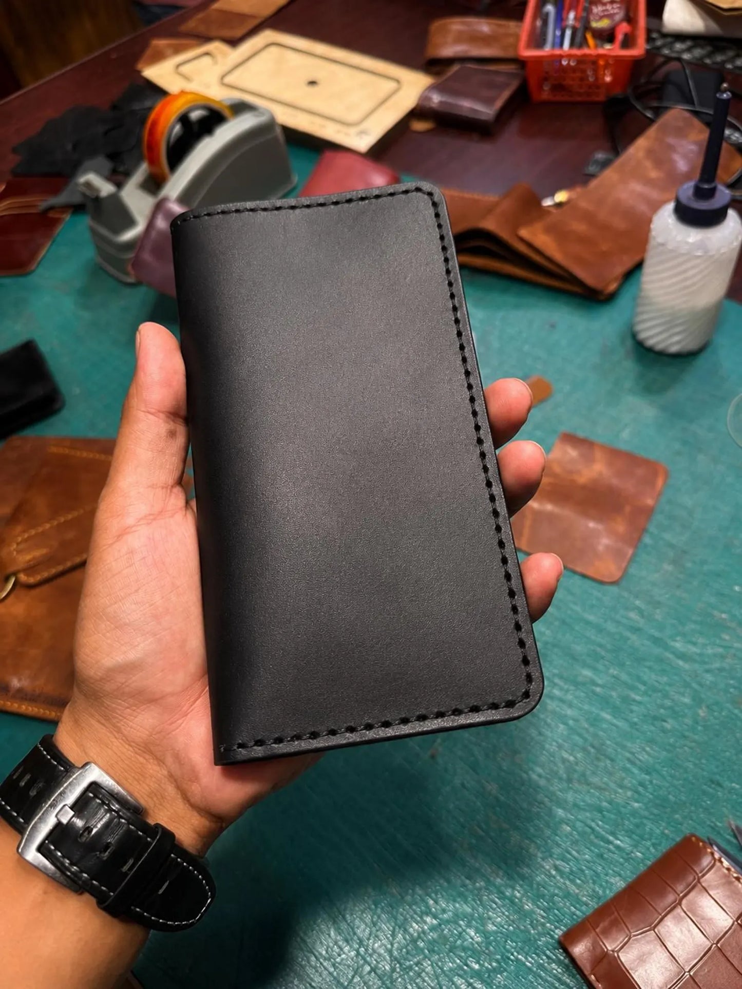 Handmade Genuine Leather Wallet Set | Bifold Wallet | Slim Card Holder | Minimalist Men’s Wallet Leather | Gift for Him