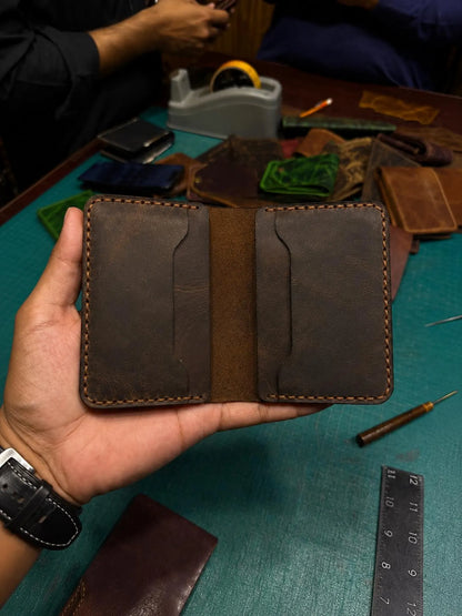 Handmade Genuine Leather Wallet Set | Bifold Wallet | Slim Card Holder | Minimalist Men’s Wallet Cow Leather | Gift for Him
