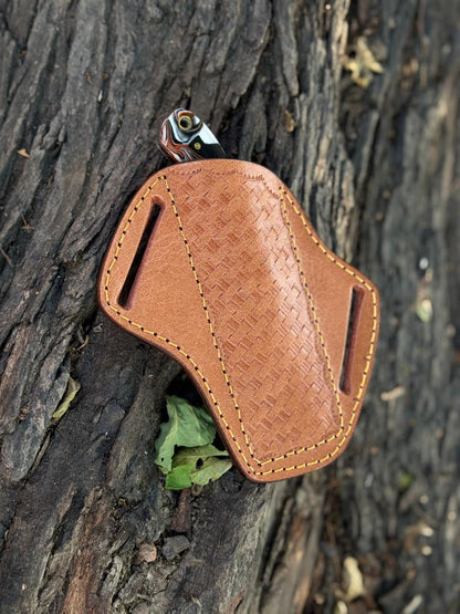 Handmade Rasp Steel Cowboy Knife with Leather Sheath