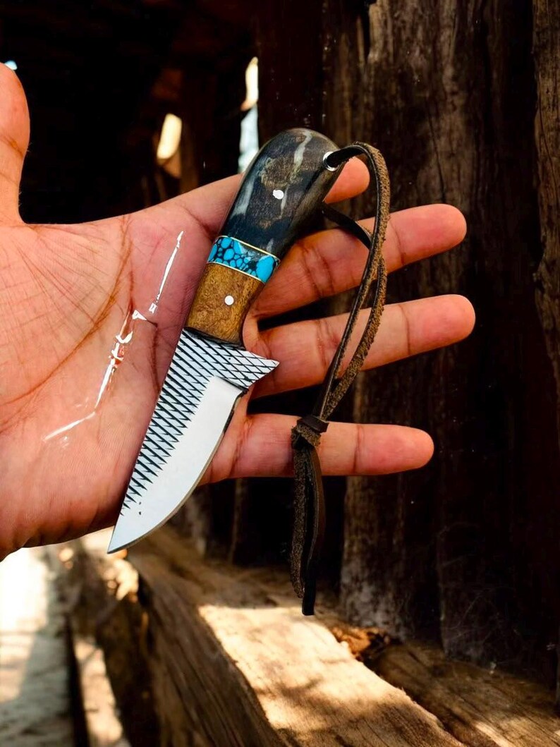 Cowboy Belt Knife – Rasp Steel & Sheep Handle
