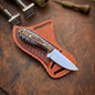 Cowboy Knife And Leather Sheath, Custom Knife, Engraved knife, Western Tooled Leather Sheath, Gift for Him