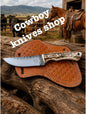 Deer Skinny Knife – 3.6" Rasp File Steel Blade with Antler Horn Handle