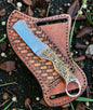 Handcrafted 7.5" Forge Steel Bull Cutter Knife with Leather Sheath